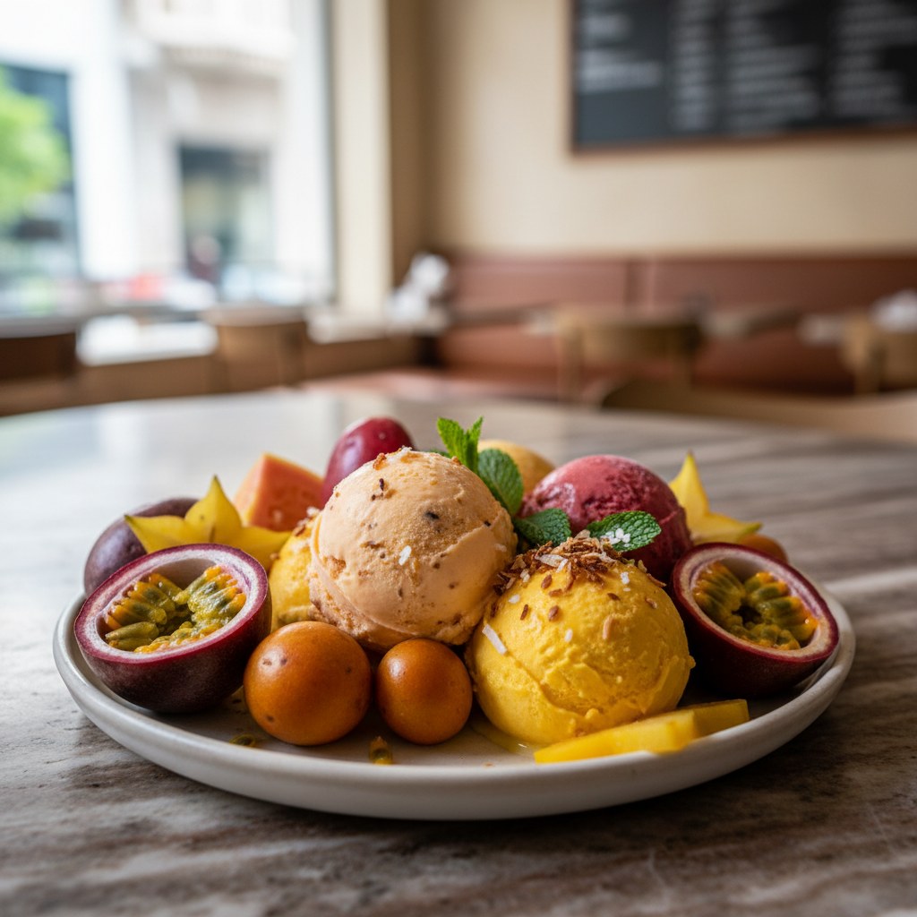 Zapote gelato at La Gelateria Barranquilla