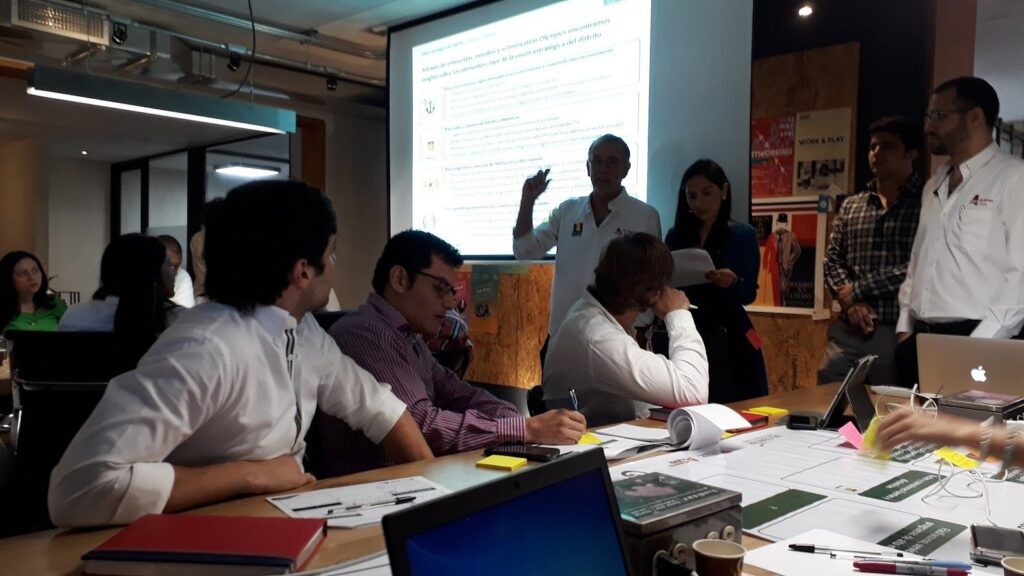 Meeting room at a Barranquilla coworking space