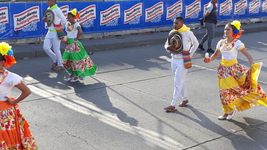 Cumbia dancers at Carnival de Barranquilla