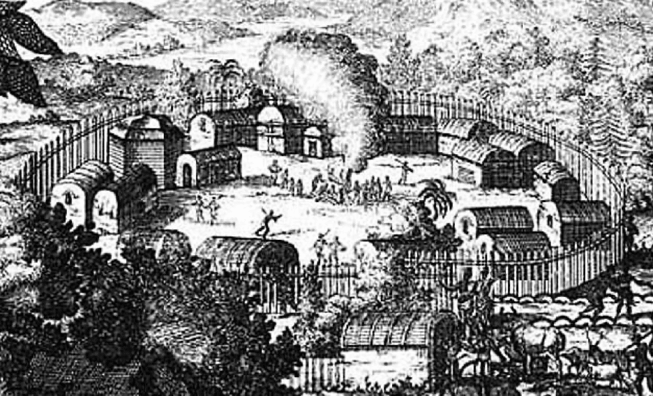 Historic illustration of Benkos Biohó and Palenque maroons