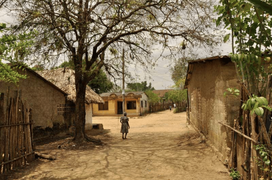 Street scene in San Basilio de Palenque