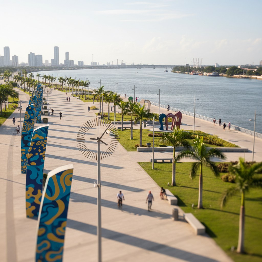 Marriott Hotel Barranquilla near the Gran Malecón