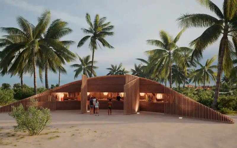 Centro de Deportes Náuticos Salinas construction site