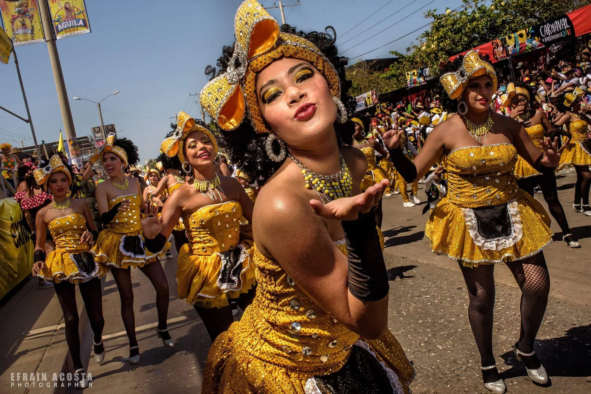 Negra pulida dancer, Carnaval de Barranquilla