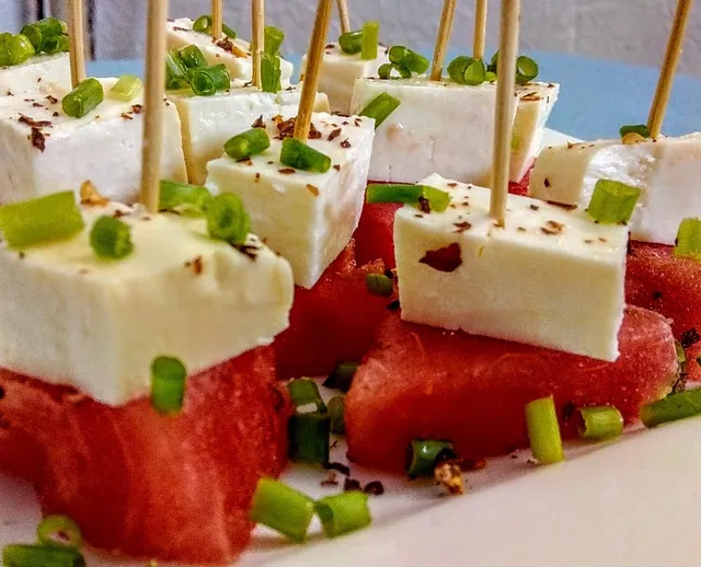 Patillazo, watermelon and queso costeño