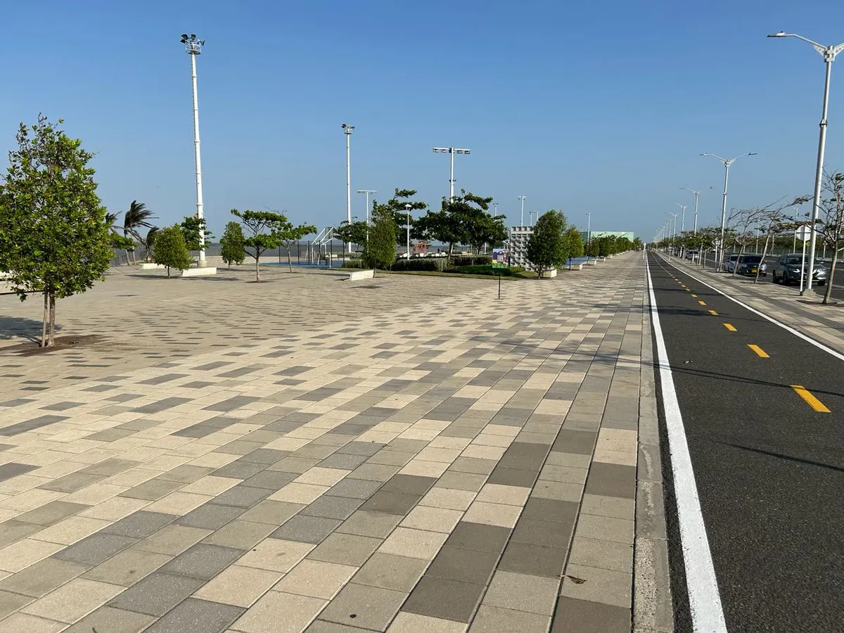 The Gran Malecón boardwalk along the Magdalena River in Barranquilla